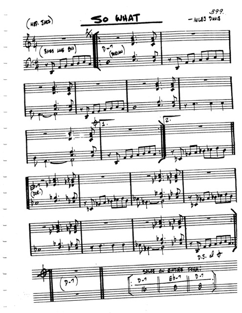 재즈-명곡-So-what-score