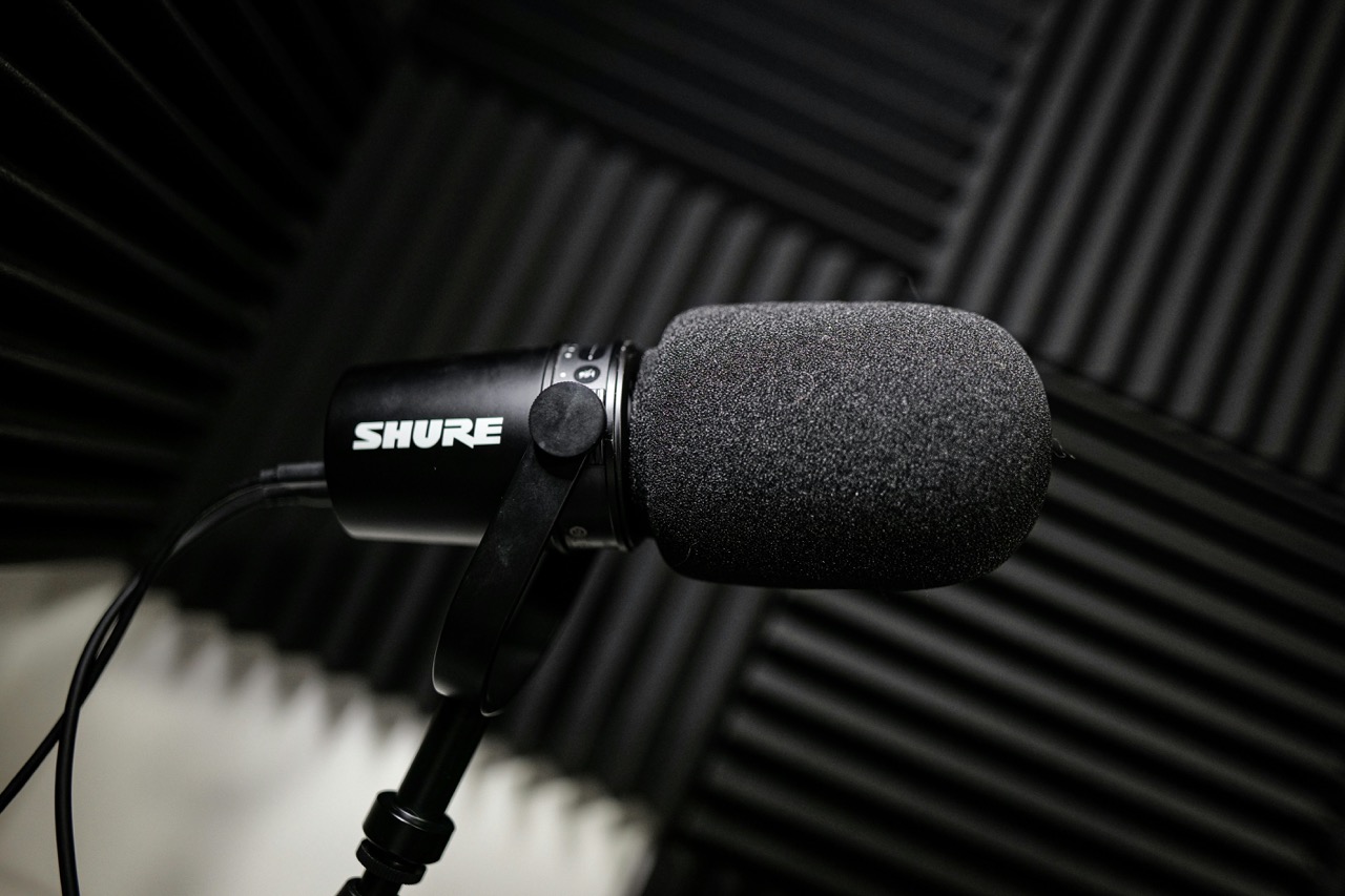 shure 마이크 블랙