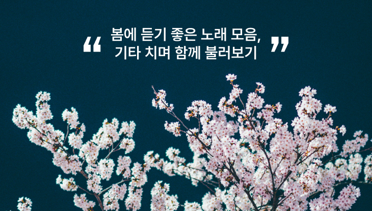 봄에 듣기 좋은 노래 모음, 기타 치며 함께 불러보기